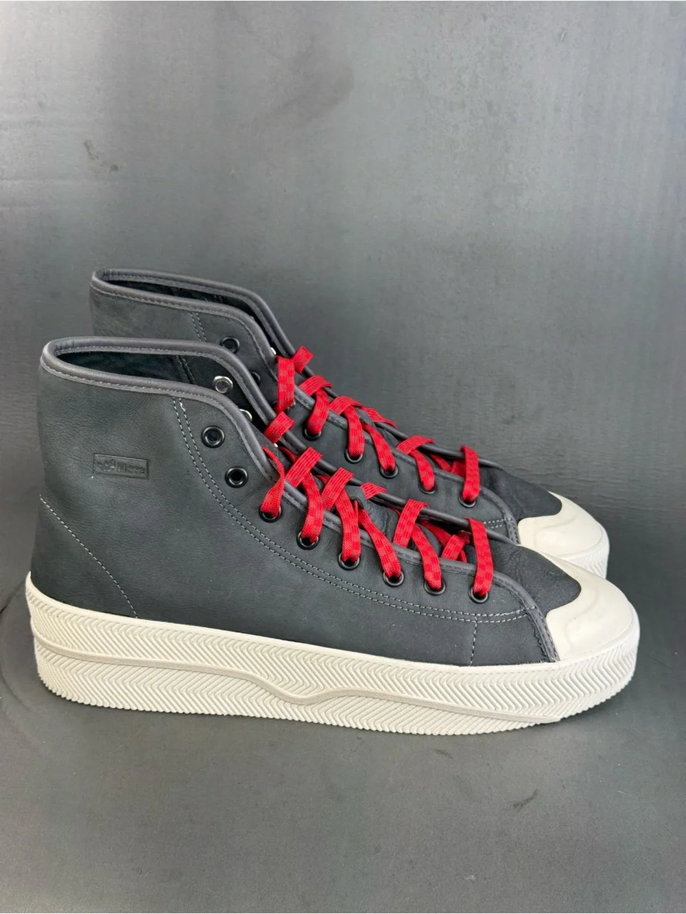 adidas Nizza 2 Leather 'Carbon Grey' athletic sneaker shoes men's size 11
